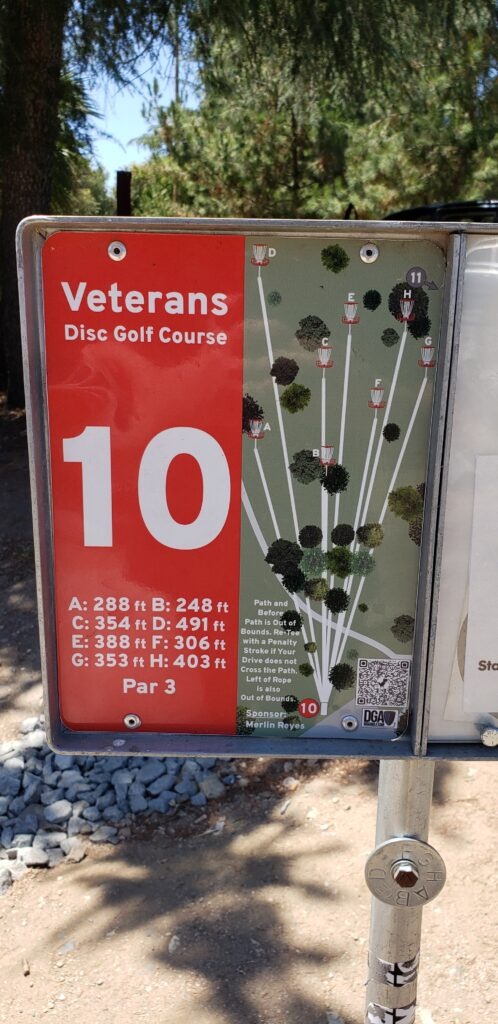 Hole 10 Sylmar Disc Golf