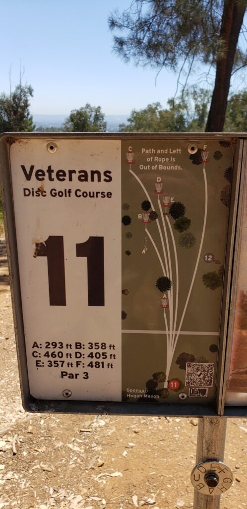 Hole 11 Sylmar Disc Golf