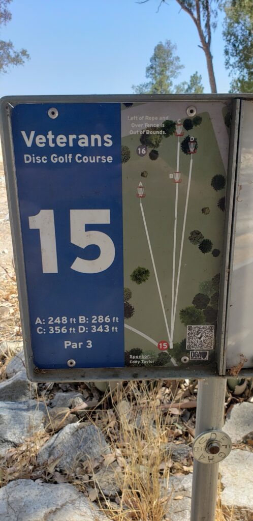 Hole 15 Sylmar Disc Golf