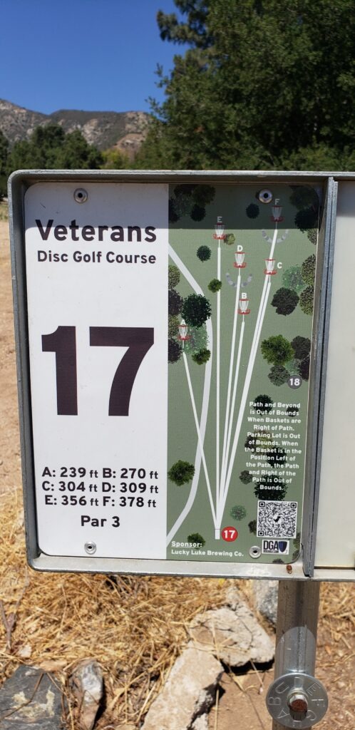 Hole 17 Sylmar Disc Golf