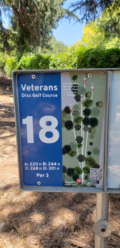 Hole 18 Sylmar Disc Golf