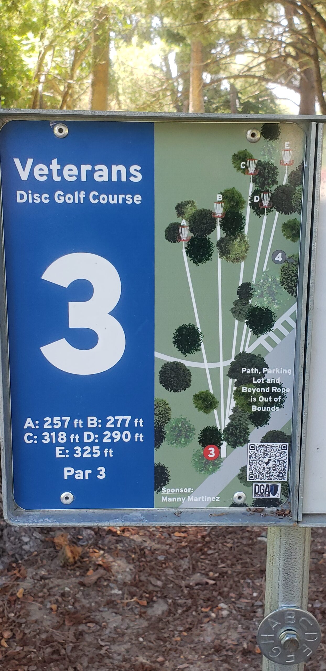 Hole 3 Sylmar Disc Golf